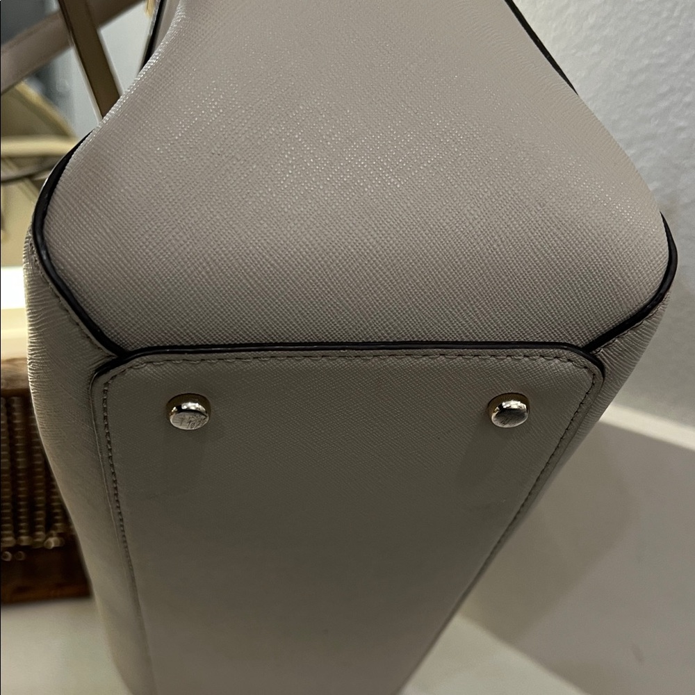 Kate Spade Taupe Satchel Bag. GUC - Picture 5 of 15